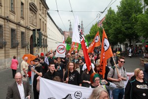 Friedliche Demo gegen das Freihandelsabkommen "TTIP". (Foto: wuerzburg24.com)