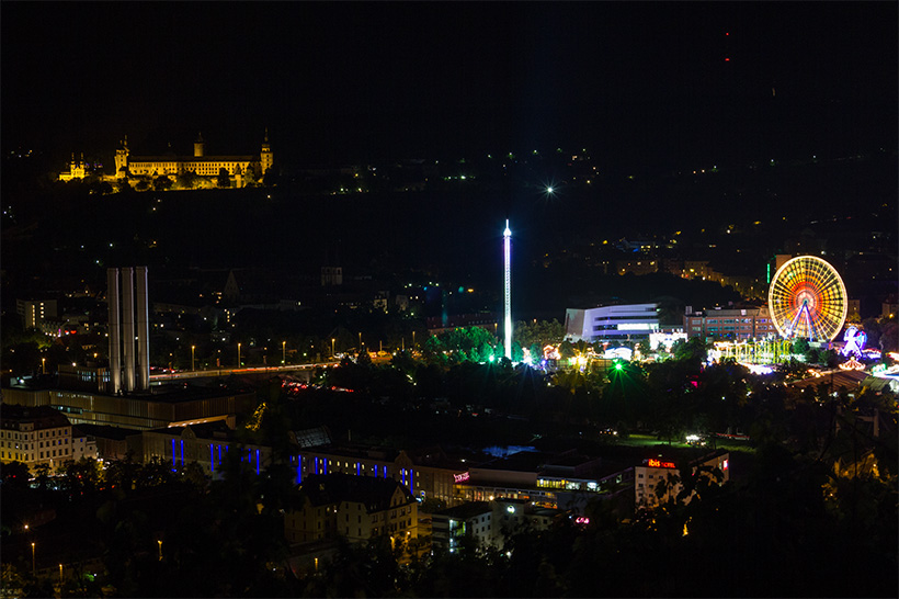 Blick auf die Talavera beim Kiliani-Volksfest 2014 (Foto: www.wuerzburg-fotos.de)