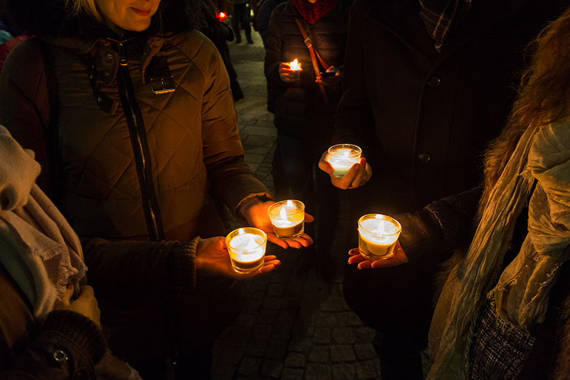 Lichtergedenken zum 70. Jahrestag der Zerstörung von Würzburg. (Foto: wuerzburg24.com)