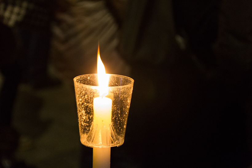 Lichtergedenken zum 70. Jahrestag der Zerstörung von Würzburg. (Foto: wuerzburg24.com)