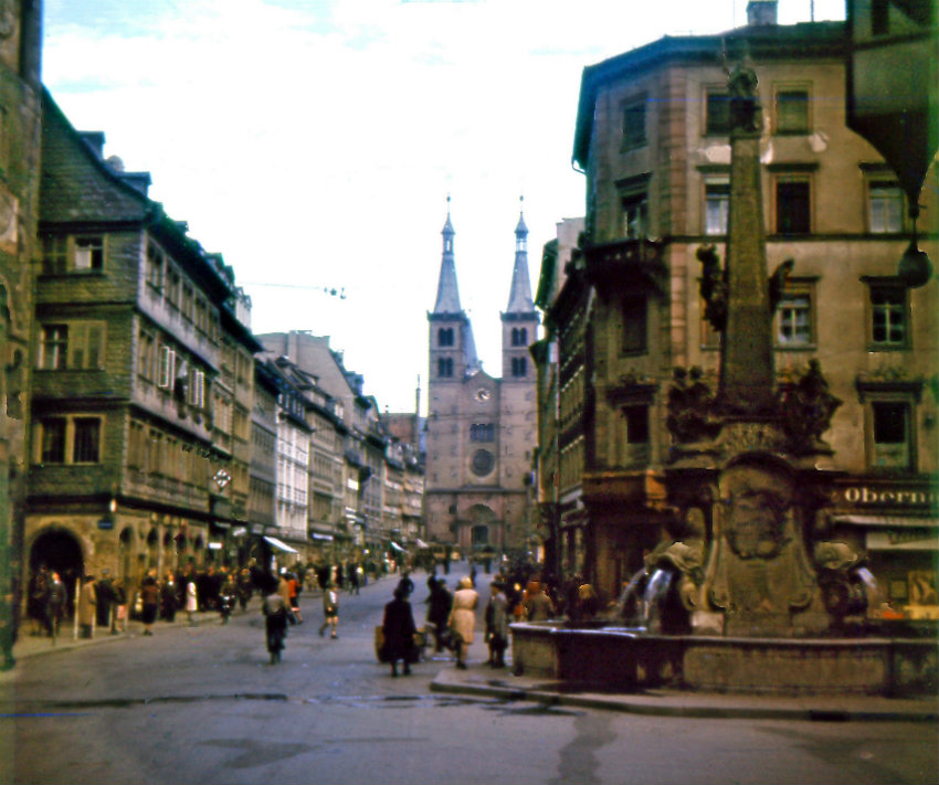Die Domstraße im Jahr 1943. Das Foto stammt aus der Sammlung von Alexander Kraus.