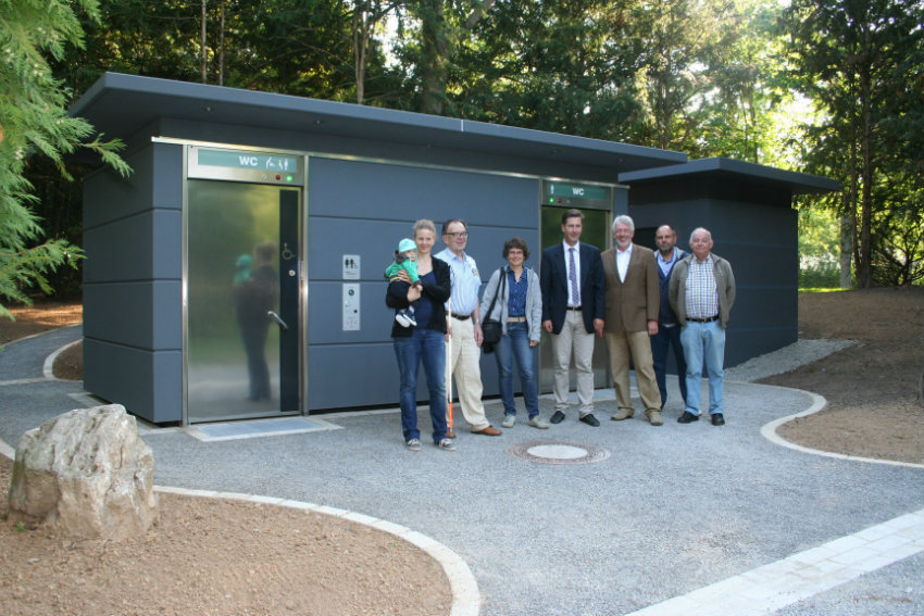 Neue Toilettenanlage in Klein Nizza (Foto: Christian Weiß)