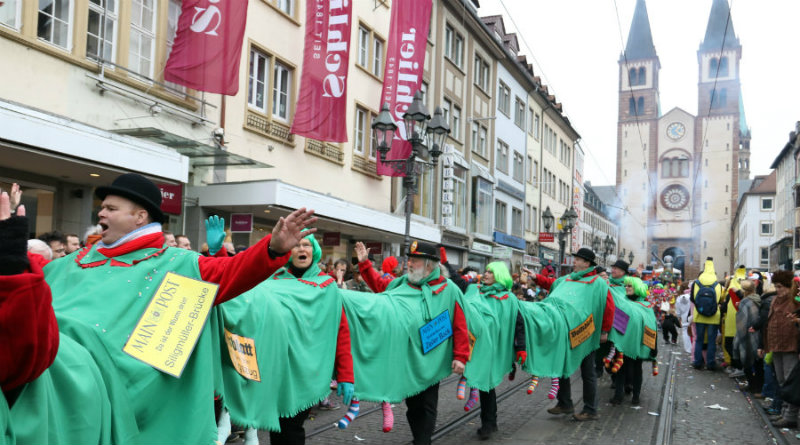 Gute Stimmung beim Faschingszug in Würzburg. (Foto: wuerzburg24.com)