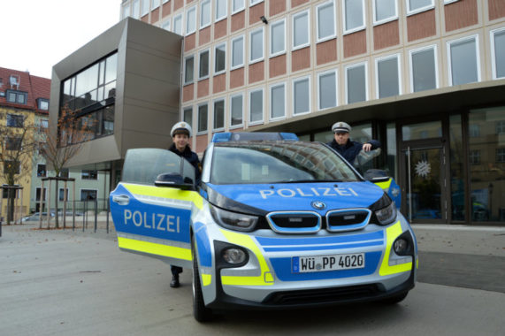 Erster E-Streifenwagen in Unterfranken im Einsatz