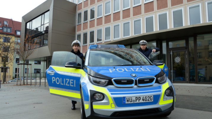 Erster E-Streifenwagen in Unterfranken im Einsatz