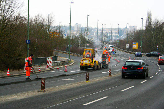 Radverkehrsachse Versbach - Probelauf beginnt