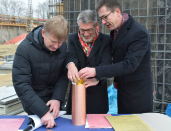 Grundsteinlegung für neues Freizeitbad in der Zellerau
