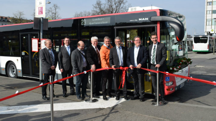 Mit der neuen Buslinie 29 zur Landesgartenschau