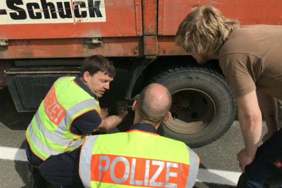 Verkehrskontrolle der Polizei - Vielzahl von Verstößen festgestellt
