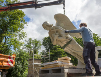 Der Engel ist zurück - noch kein Termin für Sanierungsfeier