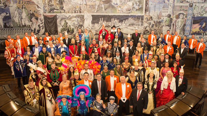 Prinzenpaarparade im Rathaus