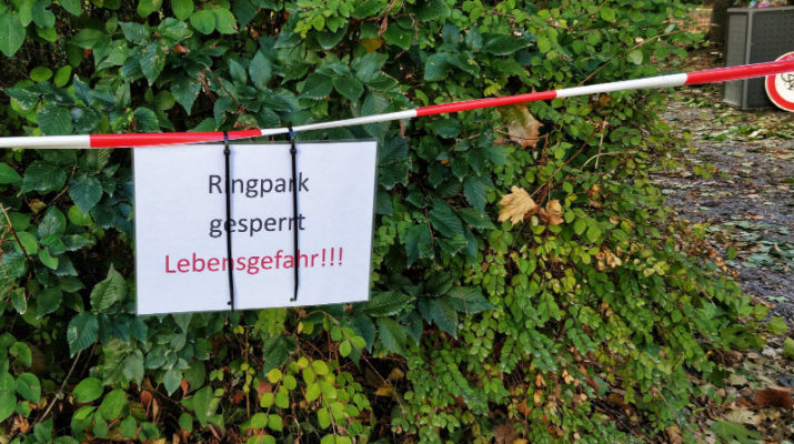 Sturm Fabienne: Oberbürgermeister bedankt sich bei Helfern