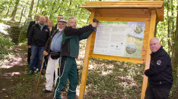 Infostele „Schafstränke“ am Heuchelhof: Verborgene Technik im Wald verstehen