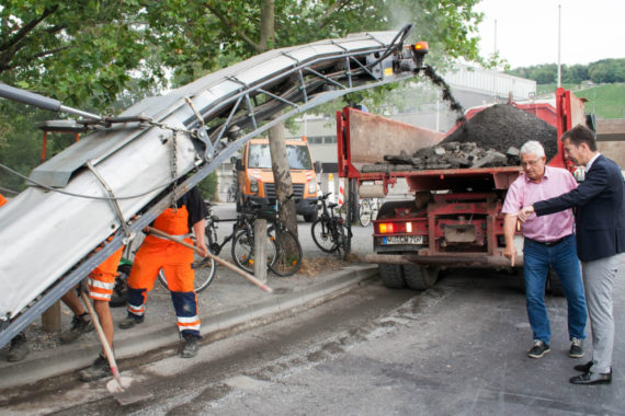 Eine Huckelpiste verschwindet