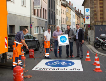 Vorfahrt frei für Würzburgs erste Fahrradstraße