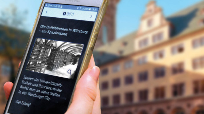 Die Uni-Bib in der Altstadt: Entdeckungsreise mit dem Smartphone