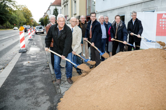 Start für Arbeiten an der Radachse 3