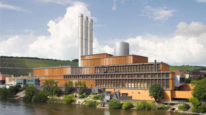 Spatenstich zum Bau des Wärmespeichers im Heizkraftwerk an der Friedensbrücke