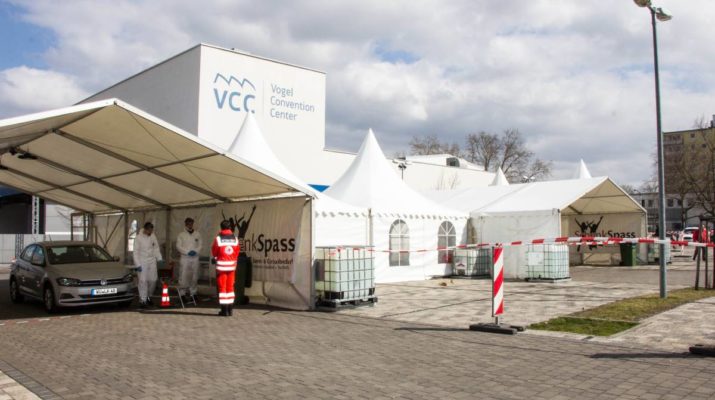 Zwei Corona-Teststrecken in Würzburg sind in Betrieb