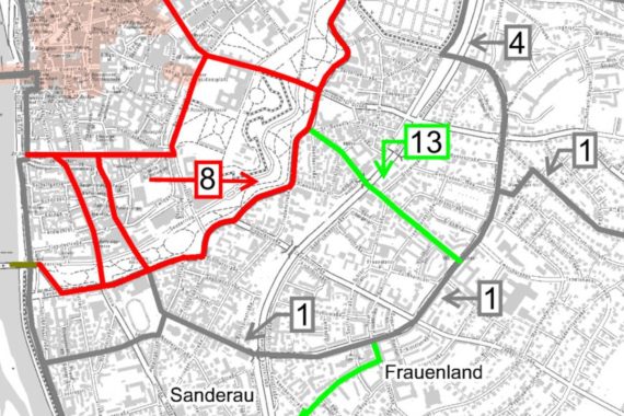 Stadt Würzburg baut Hauptradachsennetz in der Seinsheimstraße aus