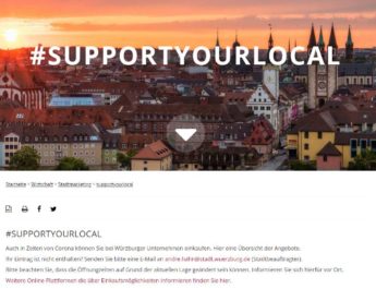 #supportyourlocal – Informationsplattform zu Angeboten aus dem Einzelhandel